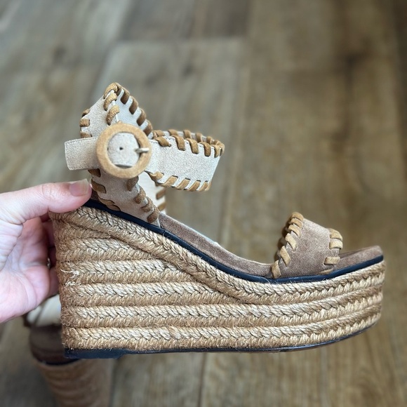 Jimmy Choo Abigail 100 Suede Wedge - Picture 3 of 5